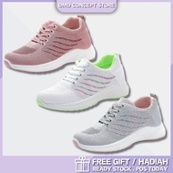 Women Sport Travel Casual Sports Jogging Shoes with Comfortable Soft Sole Kasut Sneaker Wanita Comel