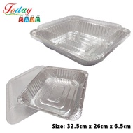 5 Pcs RC 4602 Aluminium Foil Tray With Lid Baking Tray Buffet Catering Wedding Food Expo