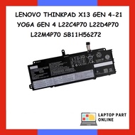 .. .. X13 GEN 4-21 .. GEN 4 L22C4P70 L22D4P70 L22M4P70 SB11H56272 5B11H56366 5B11M90051 Laptop Batte