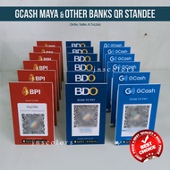 Waterproof Gcash Maya QR Code Standee and other banks Board Signage Display