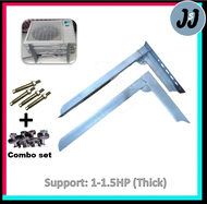 [READY STOCK] (1HP-1.5HP/2HP-2.5HP) AIR conditioner OUTDOOR L-Ship Angle Bar Bracket Thin/Thick【1set