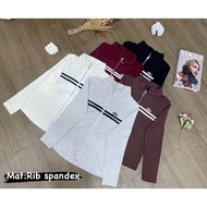 Alo Zipper T-Shirt Bkk Rib T-Shirt