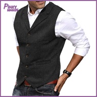Yoewre Men Formal Suit Vest Men Suit Vest Mens Formal Business Style Sleeveless Waistcoat for Weddin