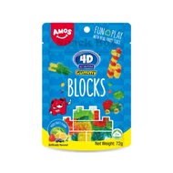 Amos 4D Gummy Fruits Block (72G)