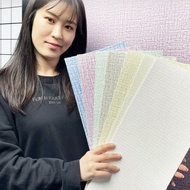 Latest Simple 3D Wall Wallpaper Linen Wallpaper Roll Decoration Wall Stickers 50Cm*300Cm Dmj-10