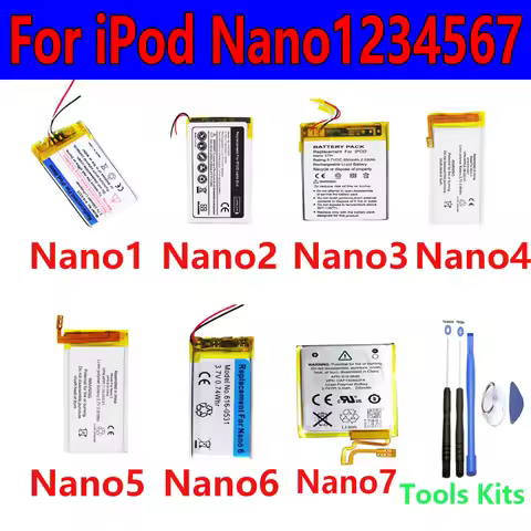 Batterie for iPod Nano1 Nano2 Nano3 Nano4 Nano5 Nano6 Nano7 616-0223 0283 0333 0407 0604 0604319 053