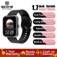 Skone Smart Watch 1.7 Inch Big Full Touch Screen Long Battery Life Smart Watch Built-in Game Smart Watch for Men Women