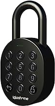 igloohome IGP1 Smart Padlock, Waterproof Performance, IP66, Black, Smart Lock, Smart Key, Security, Office, Storage Box, Delivery Box, Facility Management, No WiFi Connection Required
