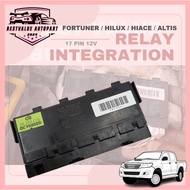 TOYOTA FORTUNER HILUX KUN25 KUN26 HIACE KDH200 INNOVA ALTIS RELAY INTEGRATION RELAY FUSE LINK 12V 17