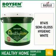 Boysen Healthy Home Odorless and Anti-Bacterial Paint Semi-Gloss Hygenic White - 4L ZYiQ