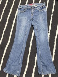 2手BRAPPERS 女款褲腳刷破藍色牛仔褲XL腰約40臀約49公分長約98公分