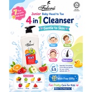 Junior Kids Head to Toe 4 in 1 Soft Smooth Clean Baby Body Shampoo 750ml