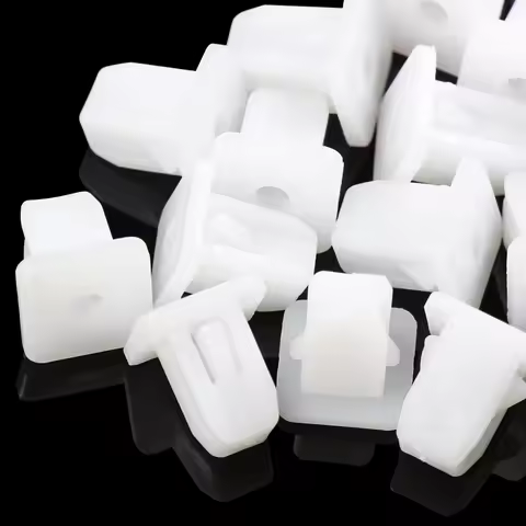 20Pcs Square White Auto Bumper Fastener for Hyundai Solaris Elantra Accent Veracruz Mistra Tucson Sa