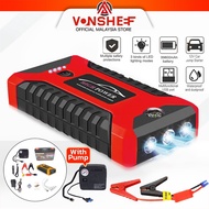 99800mAh 12V Car Jumper Car Tyre Air Pump Starter Booster Portable USB Charger Car Emergency Start P