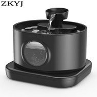 Wireless cat water fountain, 5200mAh rechargeable automatic cat water fountain, cat fountain with wa