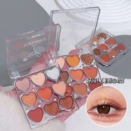 Commuter Nine Colors Korean Style Love Nine Eyeshadow Cool Earth Saturation Daily Cheap Pearlescent 