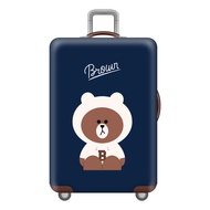 EKK Luggage Protect Cover 18-34 Inch Cartoon Thicken Luggage Bag Cover Suitcase Dustproof Elasticit 