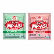 Sun Mp-Asi Bubur Bayi Beras Merah dan Kacang Hijau 12 pcs x 20g/ SUN Mp ASI Bubur Bayi RENTENG/SACHE