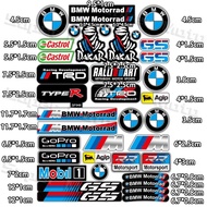Reflective Sticker Motorcycle Logo Motocross Fairing Helmet Fuel Tank Body Side Strips Fender Waterp