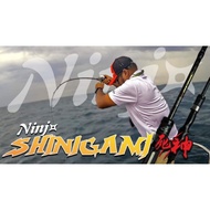 🔥🔥 NEW OCT 2023 NINJA SHINIGAMI 1 PIECE HOLLOW BLANK SPINNING & BC JIGGING ROD