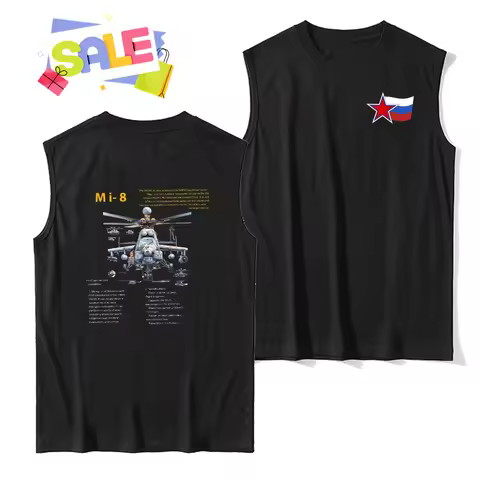 Russian Air Force Mi-8 Multirole Helicopter Tank Tops New 100% Cotton O-Neck Summer Casual Mens Tank