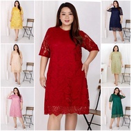 (Size S - XXL Jumbo) Dress Jumbo Size Brocade Dress XXL Bigsize XXXL Chinese New Year Christmas Dres