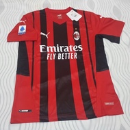 JERSEY AC MILAN HOME 2021 2022 JERSEY + PATCH SERI A