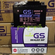 AKI BATERAI KERING GS GTZ5S SEALED MF MOTOR BEAT FI ESP STREET POP MIO M3 Z 125 MIO J SOUL GT XEON S