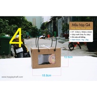 25 Pcs Food KRAFT Paper Box, 2 500ml Aluminum Lid Plastic Box = Q4 KRAFT Box