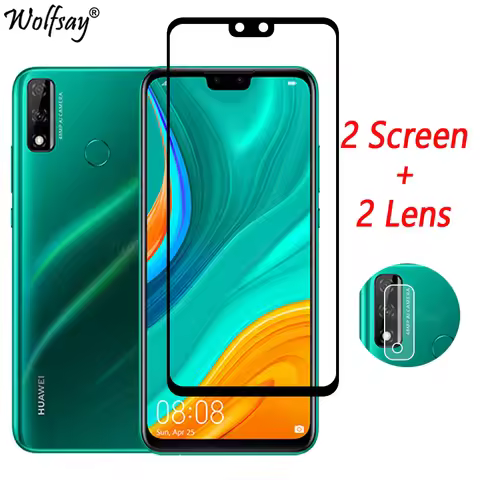 Full Cover Tempered Glass For Huawei Y8S Screen Protector For Huawei Y8S Y6S Y9S Y6S Y5P Y6P Camera 