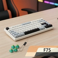 AULA F75 75% Layout 81-Key Gasket Keyboard, 3-Mode BT/Wireless, Full-Key Hot-Swap, RGB with Multi-Fu