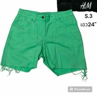Women's Jeans Shorts Waist 24" H M Second-Hand Brand