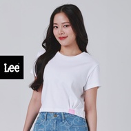 LEE เสื้อยืดแขนสั้นผู้หญิง คอลเลคชั่น Lee Pink ทรง Cropped รุ่น LE S225WTSSN12