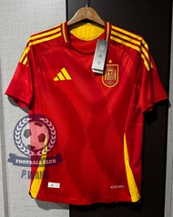 New !!! เสื้อฟุตบอลทีมชาติ สเปน Home เหย้า ยูโร 2024 [ PLAYER ] เกรดนักเตะ สีแดง ตรงปกเหมือนต้นฉบับแน่นอน กล้ารับประกันคุณภาพสินค้า