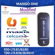 Modified USB Router UF906Black 4G Portable Mifi unlimited data hotspot wireless wifi support all Dig