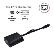 USED Dell Mini Display Port (DP) Male Connector to VGA Female Connector Converter Adapter Display
