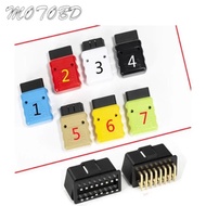 7 Color New Design OBD Male Female Plug OBD2 16Pin Connector OBD II Adaptor OBDII Connector J1962 OB