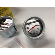 🔥  HOT  🔥43185 - AUTOMETER PRO-COM boost meter 2.5 BAR WHITE / BLACK face oil filled 43185