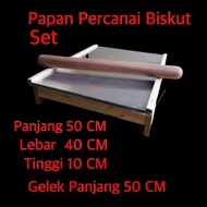 Papan Pencanai Canai Biskut Dengan Kayu Gelek Set