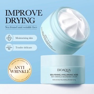 BIOAQUA Sea Fennel Hyaluronic Acid Anti-Wrinkle Nourishing Cream Hydrating Moisturizing Mild Oil Con