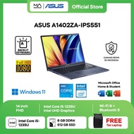 Laptop Asus A1402ZA IPS551 Core i5 1235U 8GB 512GB Quiet Blue W11 OHS 2021 - Garansi Asus