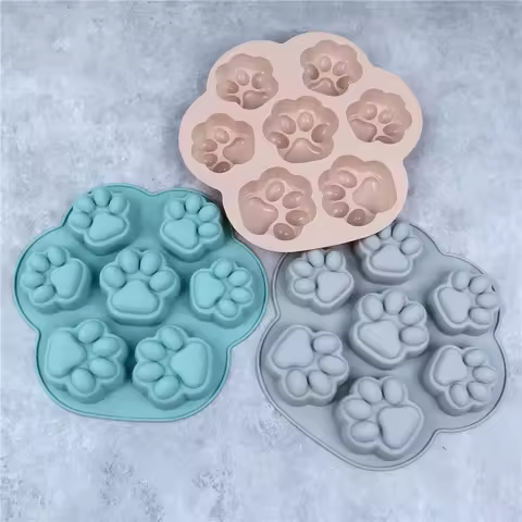 Cat Footprint Silicone Mold Cake Moulds Cookie Cutter Fondant DIY Cat Paw Silicone Bakeware Molds Ba
