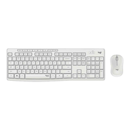 logitech 羅技 靜音無線鍵盤滑鼠組  MK295  珍珠白  無線鍵盤
