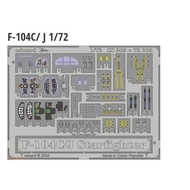 Eduard/Bull Demon King SS205 1/72 F-104C/J Color Cockpit pe with Hasegawa