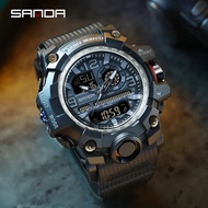 discount SANDA 2022 G Style New Men s Watches 50M Waterproof Shock Sports Military Quartz Watch For