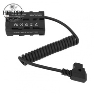 HEEPDD High Conversion Efficiency D Tap to NP F970 F570 F550 Double Sided Dummy Battery Coiled Cable