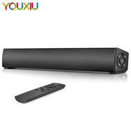 20W Home Theater Speaker Wired &amp; Wireless Bluetooth 5.0 SoundBar Portable Mini Sound bar with Remote Control for PC Moible Phone