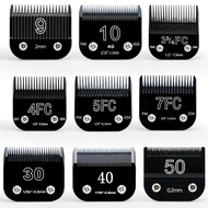4FC#5FC#7FC#10#15# Black Blade Dog Grooming,Detachable Pet Clipper Blade, Made of Stainless Steel Bl