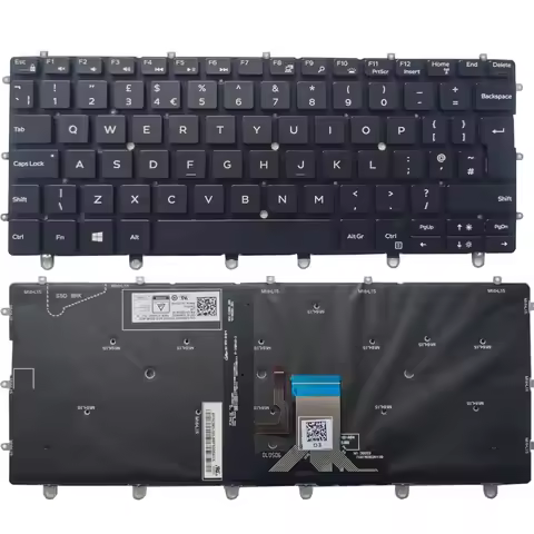 New Laptop UK Keyboard For DELL 2in1 XPS 13 9365 P71G 0WPCF9 WPCF9 NSK-EG0BC With Backlight