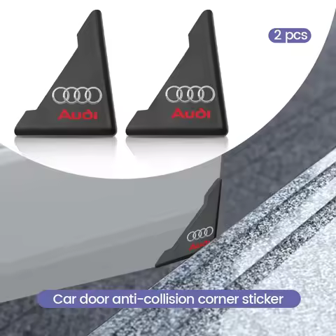 2pcs Car Door Corner Cover Anti-Scratch Protection Sticker For Audi RS6 A1 A2 A3 A4 A5 A6 A7 A8 Q1 Q